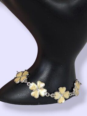 SJ Yellow 4-Leaf Clover Bracelet